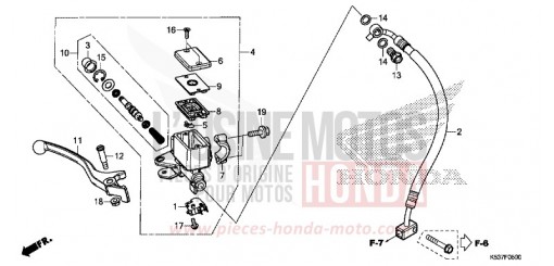 HAUPTBREMSZYLINDER, VORNE ZYLINDER SH300AK de 2019